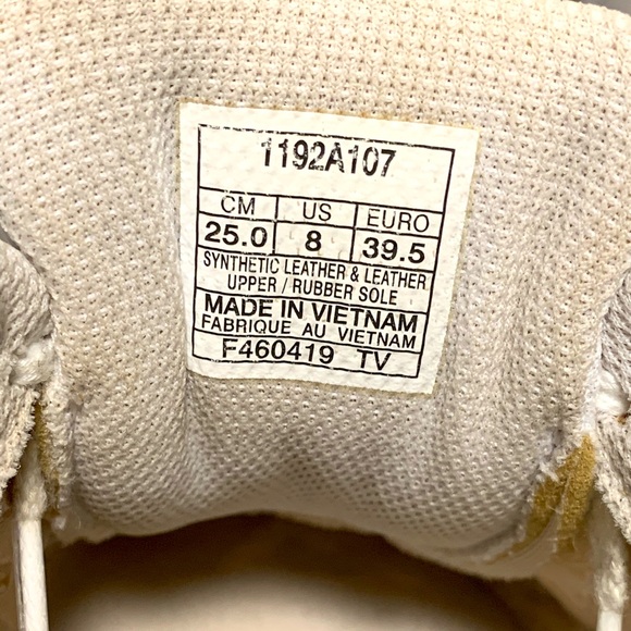 ASICS GEL SAGA WHITE CROC SNEAKERS SZ. 8 - Picture 5 of 6